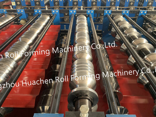 Metal Çelik Rulo Çatı Taşları Yapma Makinesi Çift Katmanlı Camlı Plak Yapma Formasyon Makinesi