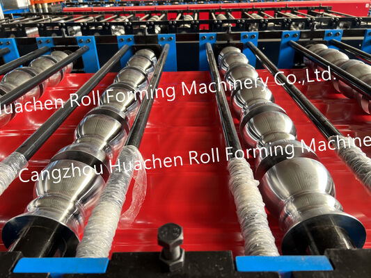 Renkli Oluklu Sırlı Kiremit Metal Çatı Profili Çinko Çelik Sac Yapma Makinesi Çift Katmanlı Çatı Rulo Şekillendirme Makinesi