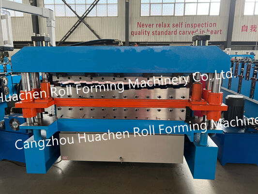 Yüksek Kalite ve Frekanslı Otomatik Çatı Rengi Çelik Yaprak Metal Rulo Formasyon Makinesi