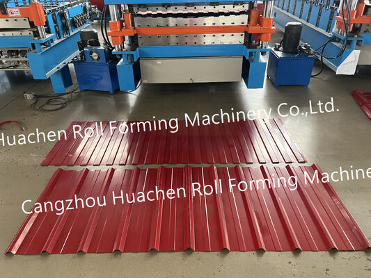 Yüksek Kalite ve Frekanslı Otomatik Çatı Rengi Çelik Yaprak Metal Rulo Formasyon Makinesi