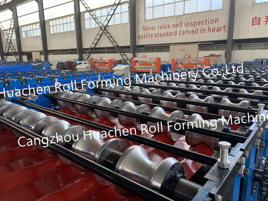 Çatı ve kaplama için çift katmanlı metal panelli levhaları rulo şekillendirme makinesi