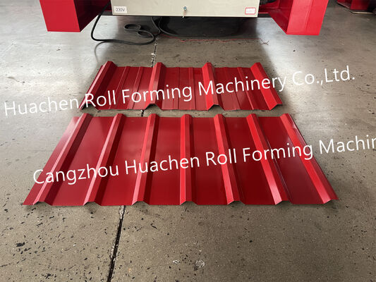 Metal çatı panelleri için Tam Otomatik Trapezoidal Çatı Yaprak Rulo Formasyon Makinesi