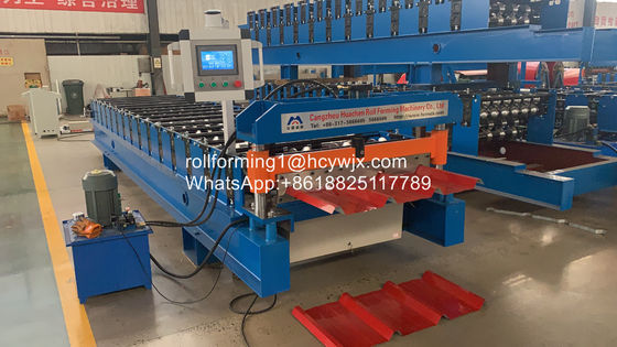 Aluzinc TR4/TR5/TR6 Metal Yaprak Çatı Rulo Yapım Makinesi
