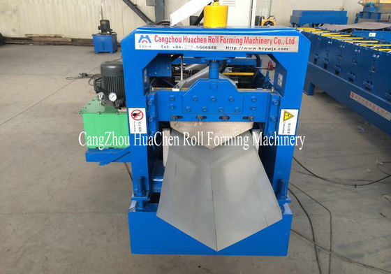 Automatical Roof Ridge Cap Roll Form Machine Metal with PANASONIC PLC Computer Control