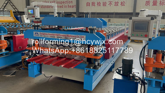 Otomatik Zincir Transferi Metal Rulo Çatı İçin Çift Katmanlı Şekillendirme Makinesi