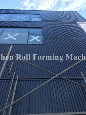 Steel Plate roof sheet making machine , Wall Panel Forming Machine With Hydraulic Decoiler