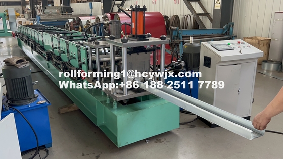 Zincir Sürücüsü 1.2mm Cz Purlin Roll Forming Makinesi Verimli