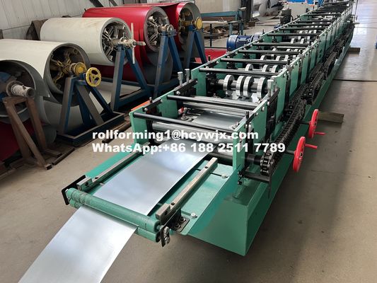 Zincir Sürücüsü 1.2mm Cz Purlin Roll Forming Makinesi Verimli