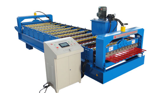 Trapezoidal Roof Wall Panel Roll Forming Machine Sheet Metal Roll Former Touch Screen