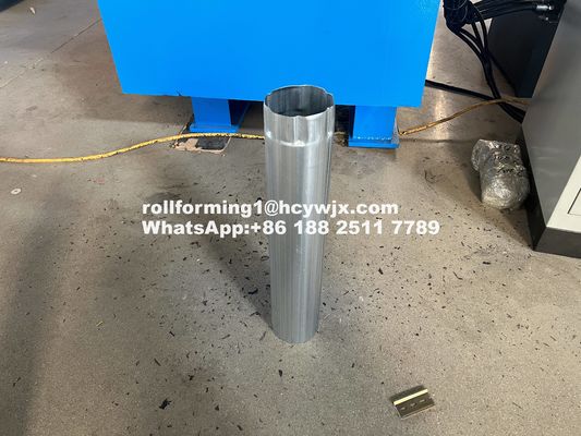 0.45-0.6mm Malzeme Kalınlığı 5.5kw Motor Gücü ile Downspout Roll Forming Machine