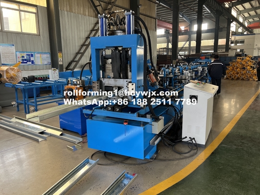 Otomatik Otomatik CZ Purlin Roll Formlama Makinesi 1.2-1.8mm 11 7.5KW Güç 10-15m/min Hız