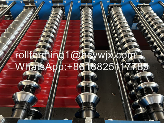 PLC Kontrollü Dalgalanmış Rulo Yapım Makinesi H Omron Kodlayıcı Hidrolik Kesimle Çapraz Temel