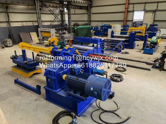 GI / PPGI Recoiler ile kesme hattı 0.12-5m/min Malzeme kalınlığı