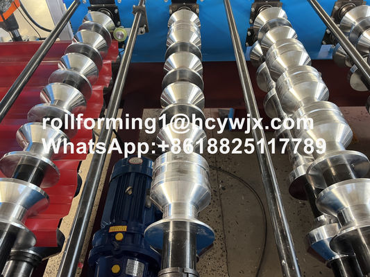 TP25/TP35/TP40 Çatı Yaprakları için 20m/Min Dalgalanmış Rulo Yapım Makinesi