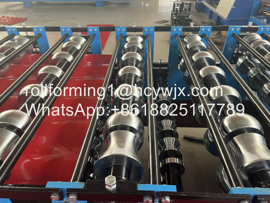 Kaliteli Çift Katmanlı Rulo Şekillendirme Makinesi / Kiremit Rulo Şekillendirme Makineleri Çelik Rulman