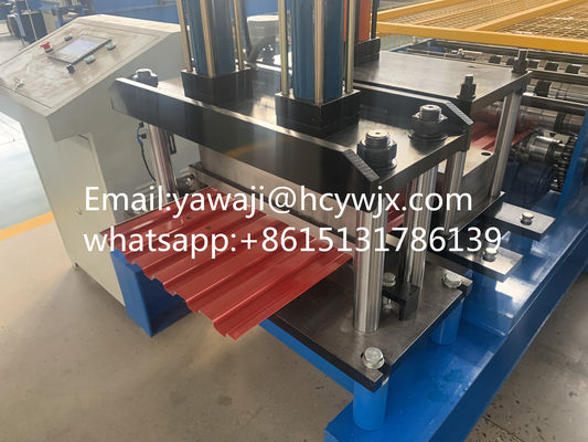 Otomatik Çapraz Kapı Blade Roll Forming Machine Garaj Kapısı Rolling Up Kapı Yapma Makinesi