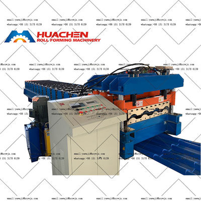 0.3-0.6mm Malzeme Kalınlığı Duvar Çatı Plakası 70mm Çapa Çaprazlı Yuvarlak Formasyon Makineleri