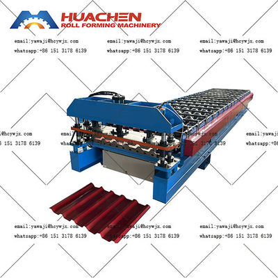 Modern Çift Güvertesi Çatı Rulo Yapım Makinesi Yüksek Hız