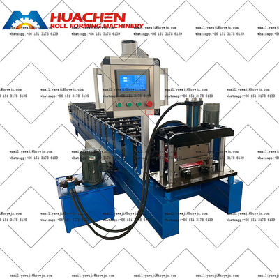 Dayanıklı Hidrolik Çatı Rulo Formasyon Makinesi 0.3-0.6mm Malzeme Kalınlığı ve CR12 Kesme Malzemesi