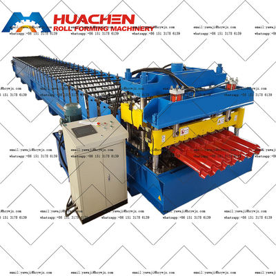 Zincirle tahrik edilen camlı kiremit şekillendirme makinesi 380v 50Hz 3 fazlı