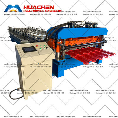 1220mm Alüminyum 0.6mm Camlı Tile Roll Forming Machine