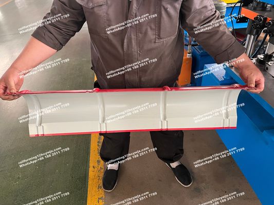Otomatik Ridge Cap Roll Forming Machine, Çatı Plakası Üretim Makinesi Hidrolik Kesme
