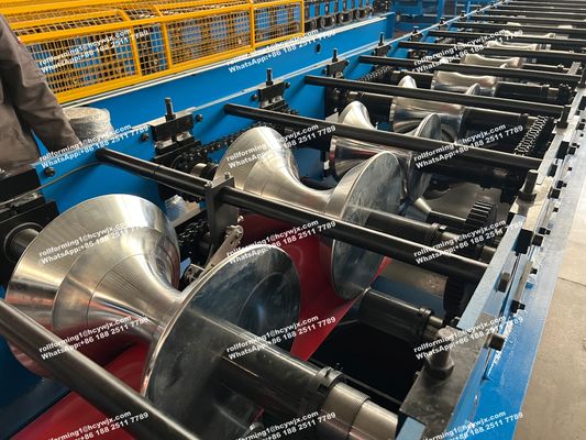 Otomatik Ridge Cap Roll Forming Machine, Çatı Plakası Üretim Makinesi Hidrolik Kesme