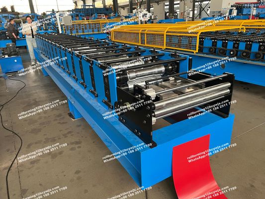Otomatik Ridge Cap Roll Forming Machine, Çatı Plakası Üretim Makinesi Hidrolik Kesme