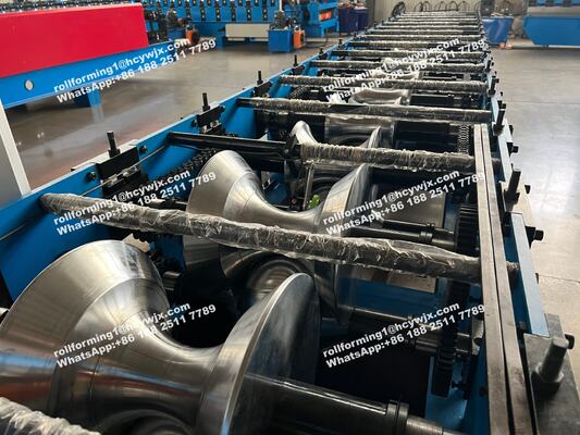 0.3-0.6mm Kalınlığındaki Plakalar İçin 5.5Kw Ana Motor Gücü ve PLC Kontrollü Özelleştirilmiş Otomatik Sırt Kapak Rulo Şekillendirme Makinesi