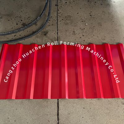 Panasonic PLC Kontrollü ve 45# Çelik Söndürmeli Yüksek Hızlı 15m/dk Çift Katmanlı Oluklu Rulo Şekillendirme Makinesi