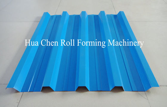 Color Steel Plate Roofing Sheet Roll Forming Machine With PLC Control