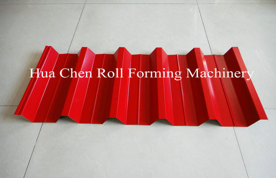 CE ile 7.5Kw Hidrolik Güç Kiremit ve Çatı Çift Katmanlı Soğuk Rulo Şekillendirme Makinesi