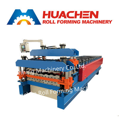 Metal çatı panelleri için Tam Otomatik Trapezoidal Çatı Yaprak Rulo Formasyon Makinesi