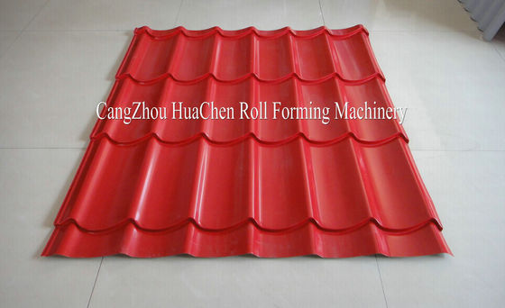 High Precision Villa Glaze Tile Roll Forming Machine 1220mm With 15 Row Rollers