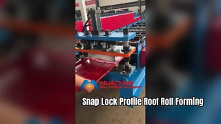 Snap Kilit Profili Çatı Rulo Şekillendirme Makinesi